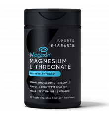 L-Треонат магния, Sports Research, MAG LT, 90 вегетарианских капсул