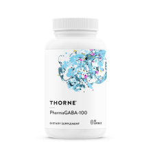 Гамма-аминомасляная кислота (ГАМК), PharmaGABA-100, Thorne, 60 капсул