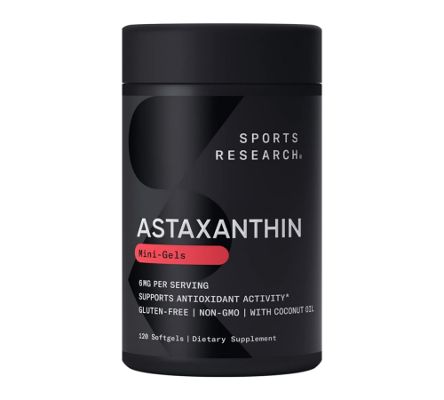 Sports Research, Astaxanthin 6 mg, 120 желатиновых капсул