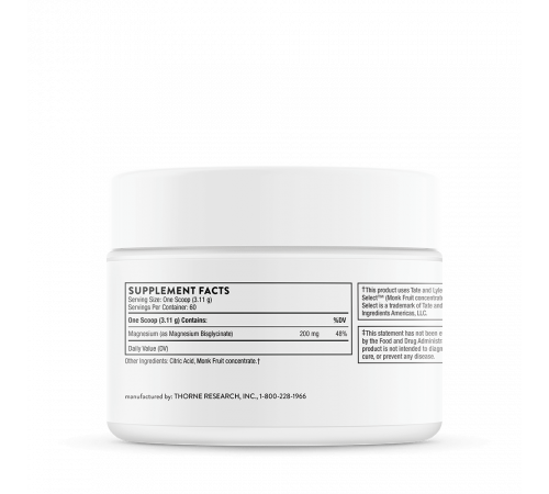 Thorne Research, Magnesium Bisglycinate, 187 г