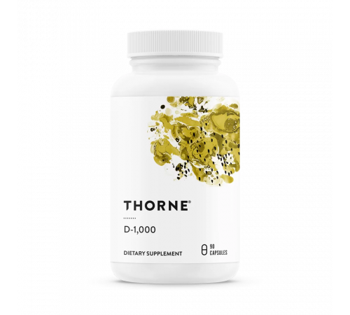 Thorne Research, Vitamin D-1000 IU, 90 капсул