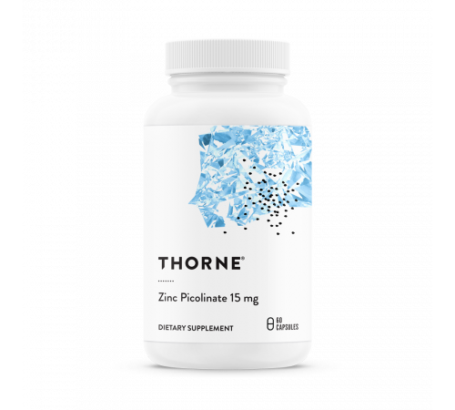 Thorne Research, Zinc Picolinate 15 mg, 60 капсул