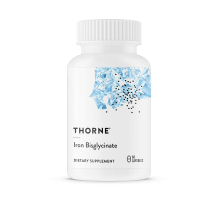 Бисглицинат железа, Thorne Research, Iron Bisglycinate, 60 капсул