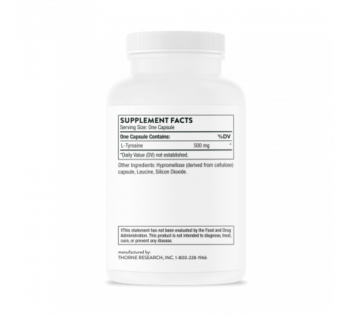 Thorne Research, L-Tyrosine, 90 капсул