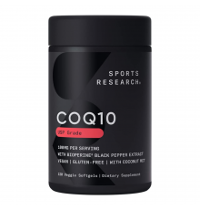 Sports Research, CoQ10 100 mg, 120 вегетарианских желатиновых капсул